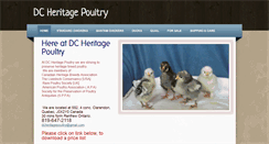 Desktop Screenshot of dcheritagepoultry.com